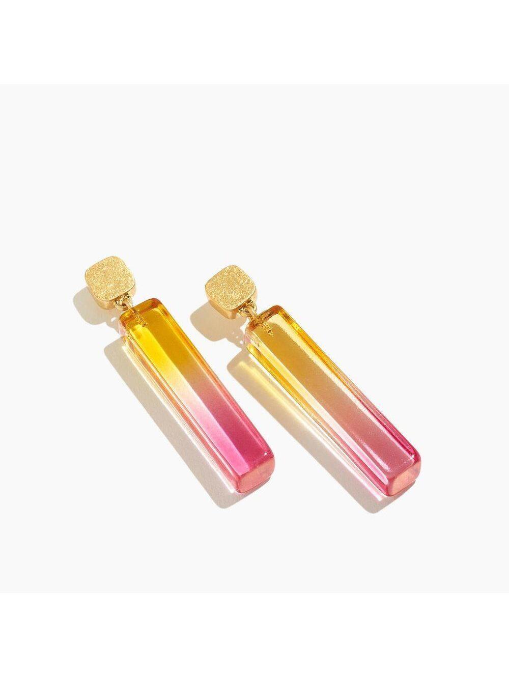Madewell Ombre Resin Linear Drop Earrings